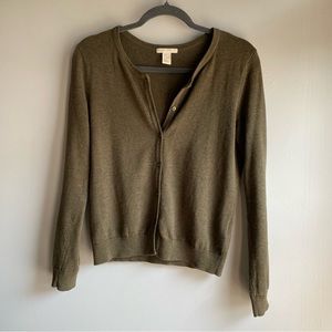 Olive Green H&M Cardigan